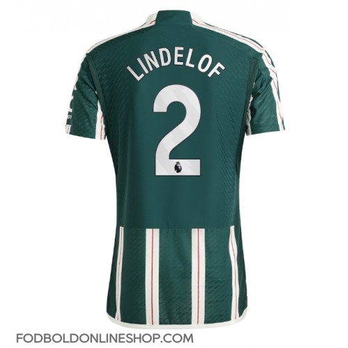 Manchester United Victor Lindelof #2 Udebanetrøje 2023-24 Kortærmet